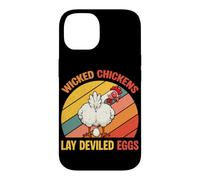 Wicked Chicken Lay Deviled Eggs Happy Thanksgiving Retro Case for iPhone 14