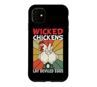 Wicked Chicken Lay Deviled Eggs Happy Thanksgiving Vintage Case for iPhone 11