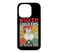 Wicked Chicken Lay Deviled Eggs Happy Thanksgiving Vintage Case for iPhone 14 Pro