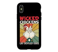 Wicked Chicken Lay Deviled Eggs Happy Thanksgiving Vintage Case for iPhone X/XS