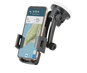 Wicked Chili Car Phone Holder Compatible with iPhone SE 2020, 11 Pro Max, XS Max, 8 Plus and Smartphone from 50 mm to 91 mm Wide 360° Windscreen / Dashboard Mount