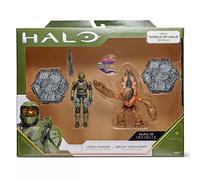 Wicked Cool Toys HLW0010 4" “World of Halo” Two Figure Pack - UNSC Marine vs. Grunt Conscript, Multi