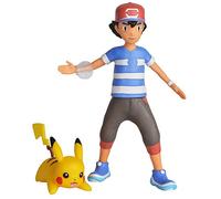 Wicked Cool Toys, LLC Pokemon 4.5 Inch Battle Feature Action Figure - Ash and Pikachu