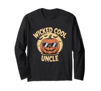 Wicked Cool Uncle Pumpkin Halloween Jack O Lantern Design Long Sleeve T-Shirt