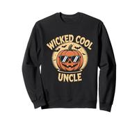 Wicked Cool Uncle Pumpkin Halloween Jack O Lantern Design Sweatshirt