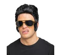 Wicked Costumes 50's Rock n Roll King Glasses with Sideburns Fancy Dress Accessory