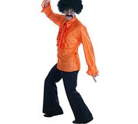 Wicked Costumes 70s Disco Fancy Dress Mens Black Flares M