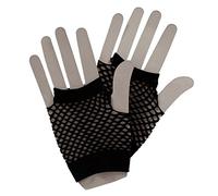 Wicked Costumes 80's Net Gloves - Black Fancy Dress Accessory