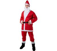 Wicked Costumes Adult 6 Piece Santa Claus Fancy Dress Costume - Plus Size