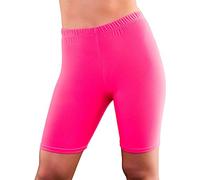 Wicked Costumes Adult 80's Cycling Shorts (Neon Pink) - M/L (UK 12-16)