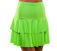 Wicked Costumes Adult 80's Ra Ra Skirt (Neon Green) - M/L (UK 12-16)