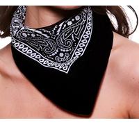 Wicked Costumes Adult Black Cowboy Bandana - Fancy Dress Accessory - BANDANA ONLY