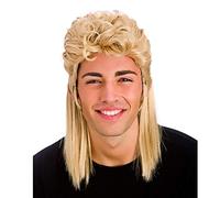 Wicked Costumes Adult Blonde 80's Mullet Fancy Dress Wig