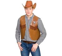 Wicked Costumes Adult Brown Cowboy/Sheriff Waistcoat Fancy Dress Accessory