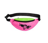 Wicked Costumes Adult Bum Bag Fancy Dress Party Accessory - I Love the 80's