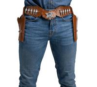 Wicked Costumes Adult Cowboy Belt with Double Holsters Fancy Dress Accessory