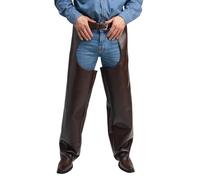 Wicked Costumes Adult Deluxe Faux Leather Cowboy Chaps Fancy Dress Costume Accessory