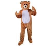 Wicked Costumes Adult Deluxe Teddy Bear Fancy Dress Mascot - One Size