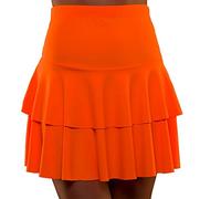 Wicked Costumes Adult Funky Festival 80's Neon Orange Ra Ra Skirt XS/S Fancy Dress Accessory