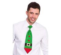 Wicked Costumes Adult Glitter Green Elf Christmas Tie Fancy Dress Accessory - One Size