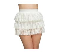 Wicked Costumes Adult Ladies 80's White Lacey Ra-Ra Skirt Fancy Dress