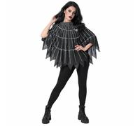 Wicked Costumes Adult Ladies Spider Web Halloween Poncho - Standard Size