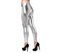 Wicked Costumes Adult Ladies Silver Shiny Leggings