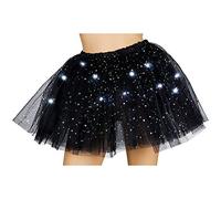 Wicked Costumes Adult Light Up Sparkle Tutu (One Size) Fancy Dress Accessory (Black)