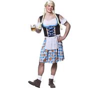 Wicked Costumes Adult Mens Funny Bavarian Beer Girl Fancy Dress Costume - Plus Size