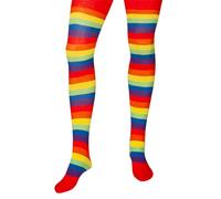 Wicked Costumes Adult Rainbow Stripey Tights - One Size