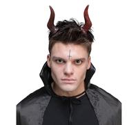 Wicked Costumes Adult Satantic Devil Horns on Headband Fancy Dress Accessory