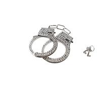 Wicked Costumes Adult Silver Rhinestone Handcuffs