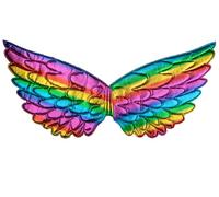 Wicked Costumes Adult Small Pride Rainbow Metallic Wings Fancy Dress Accessory
