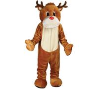 Wicked Costumes Adult Super Deluxe Reindeer Fancy Dress Mascot - One Size