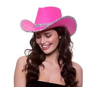 Wicked Costumes Adult Texan Cowboy Hat Fancy Dress Party Accessory (Hot Pink Sequin)
