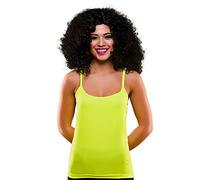 Wicked Costumes Adult Unisex 80's Vest Top (Neon Yellow) - XS/S (UK 6-10)