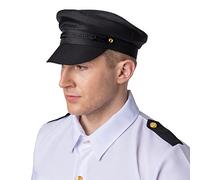 Wicked Costumes Adult Unisex Black Chauffeur Driver Cap Fancy Dress Hat Accessory