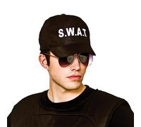 Wicked Costumes Adult Unisex Black S.W.A.T Cap Uniform Fancy Dress Hat