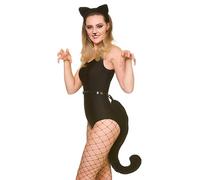 Wicked Costumes Adult Unisex Cat Animal Ears & Giant Tail Fancy Dress Accessory