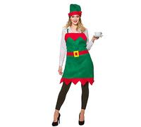 Wicked Costumes Adult Unisex Christmas Elf Apron & Hat - One Size