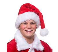 Wicked Costumes Adult Unisex Christmas Super Deluxe Plush Santa Hat