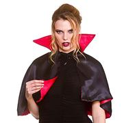Wicked Costumes Adult Unisex Deluxe Mini 14" Vampire Cape with attached Collar (One Size) Halloween Fancy Dress Accessory
