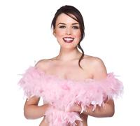 Wicked Costumes Adult Unisex Feather Boa Fancy Dress Accessory - Baby Pink