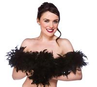 Wicked Costumes Adult Unisex Feather Boa Fancy Dress Accessory - Black