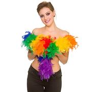 Wicked Costumes Adult Unisex Feather Boa Fancy Dress Accessory - Rainbow