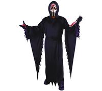 Wicked Costumes Adult Unisex Ghost Face Costume With Bleeding Mask One Size