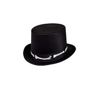 Wicked Costumes Adult Unisex Satin Top Hat with Bones Day of the Dead Halloween