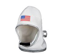 Wicked Costumes Adult Unisex White Velour Astronaut Helmet Fancy Dress Accessory