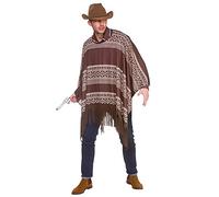 Cowboy Poncho Wild West Mexican Fringed Cape Fancy Dress