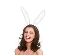 Wicked Costumes Adult White Lace Bunny Ears - Fancy Dress Accessory